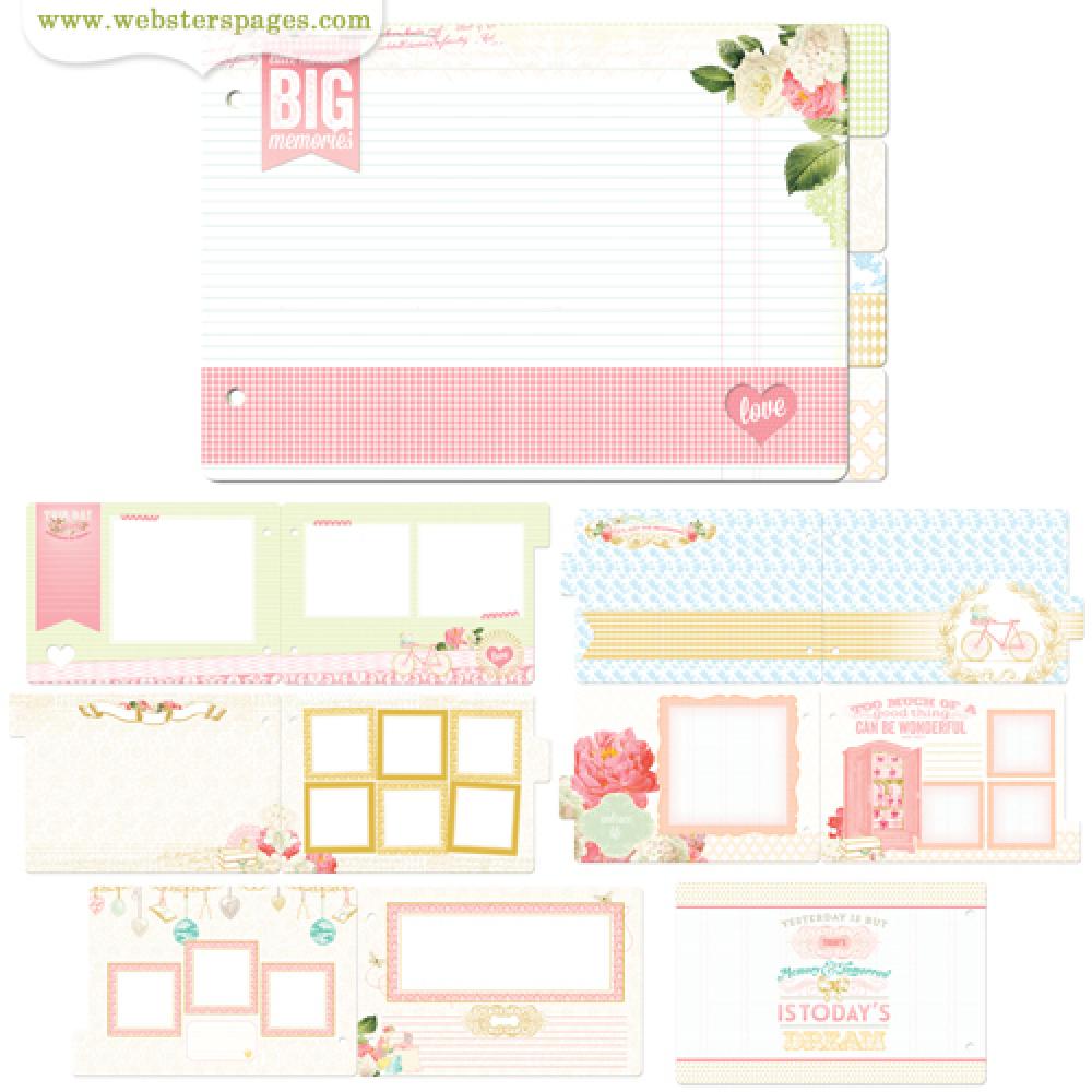 Websters Pages Growing Up Girl Chipboard Album #MINB05