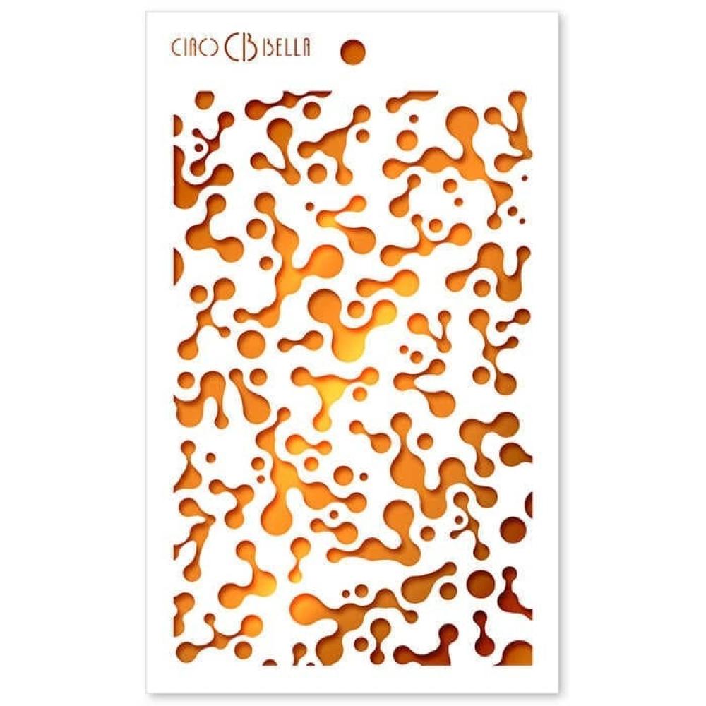 Ciao Bella Stencil Abstract Dots MS023