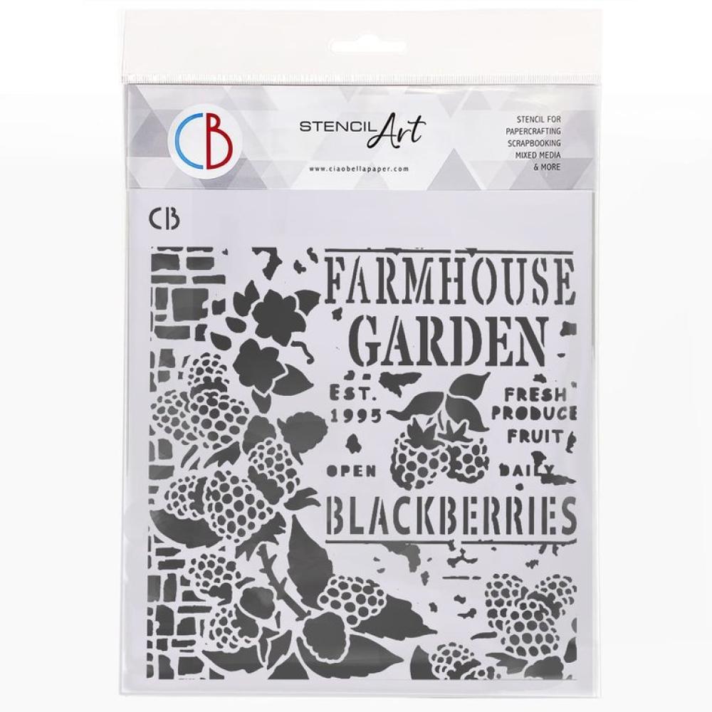 Ciao Bella 8x8 Stencil Farmhouse Garden MS8-008