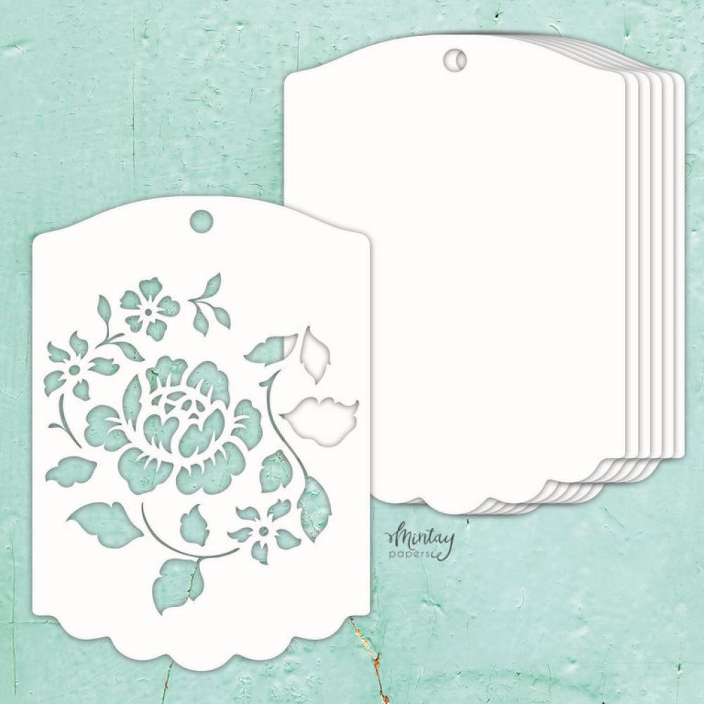 Mintay Chippies Album Base Rose Tag #A07
