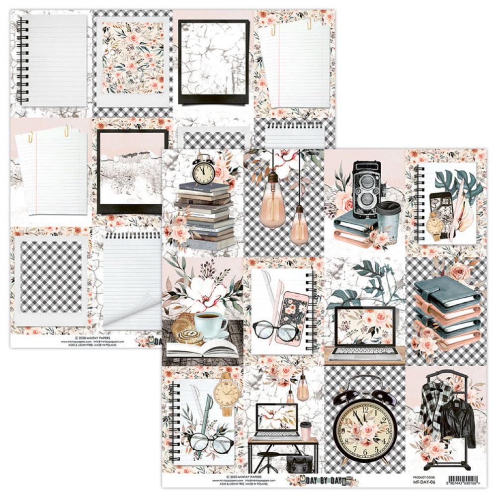 SET Mintay 12x12 Paper Sheet Day by Day Cards #06