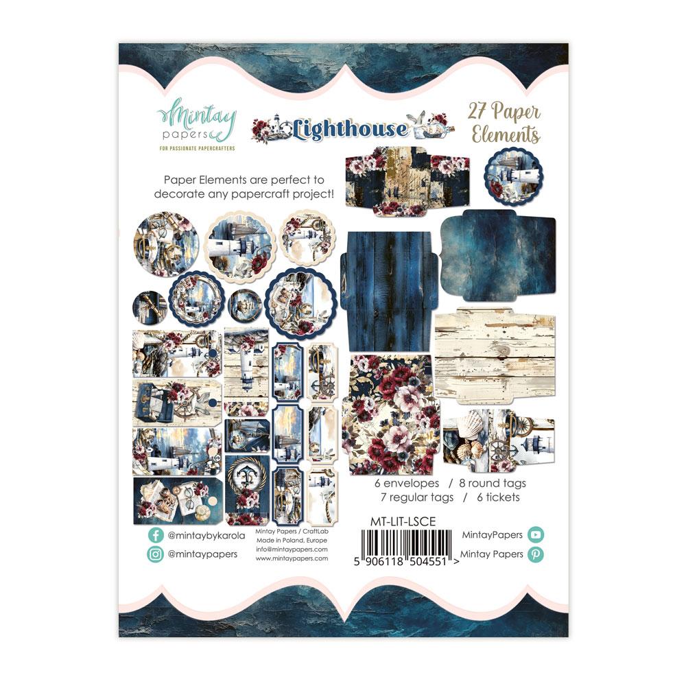 Mintay Papers Lighthouse Paper Elements