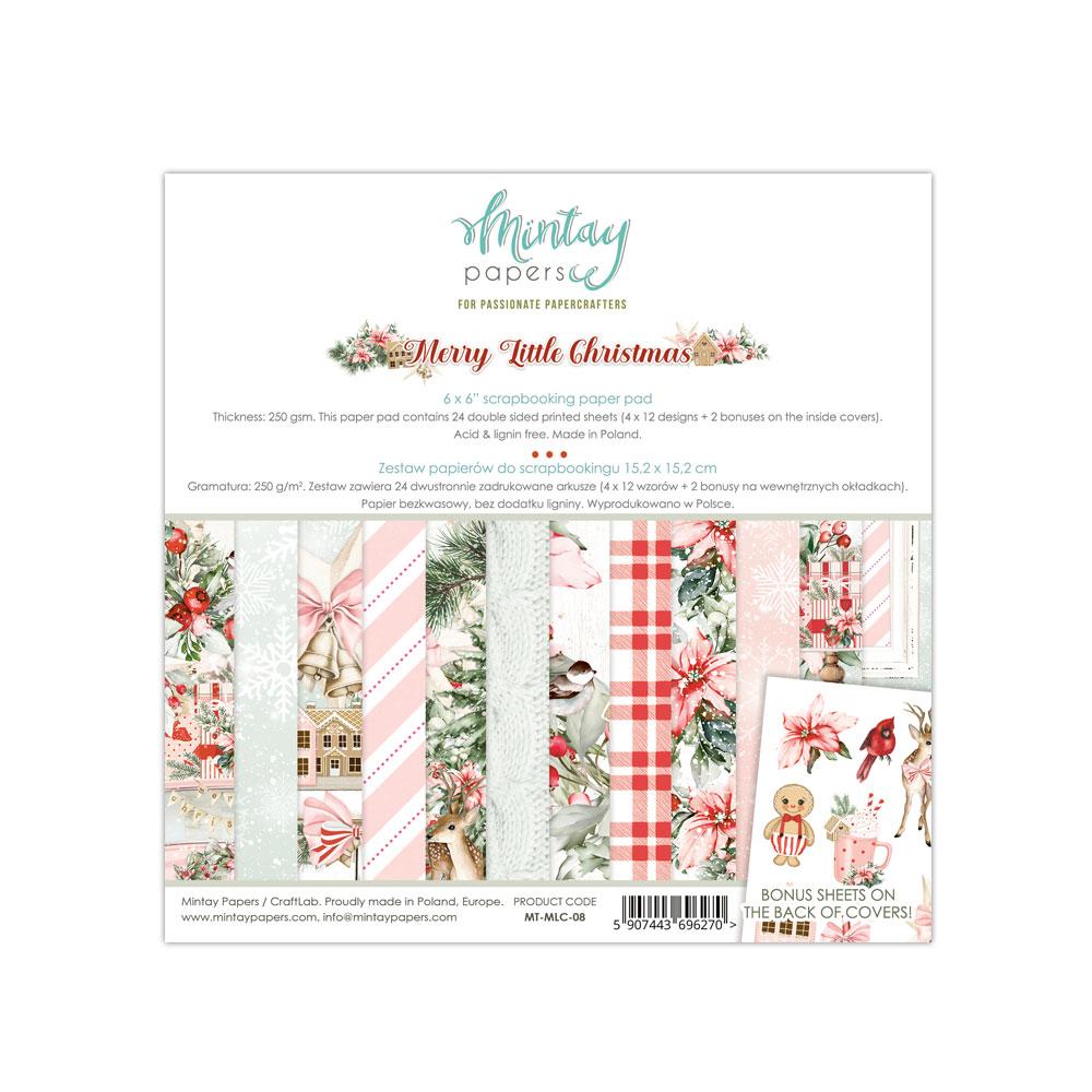 Mintay 6x6 Paper Pad Merry Little Christmas