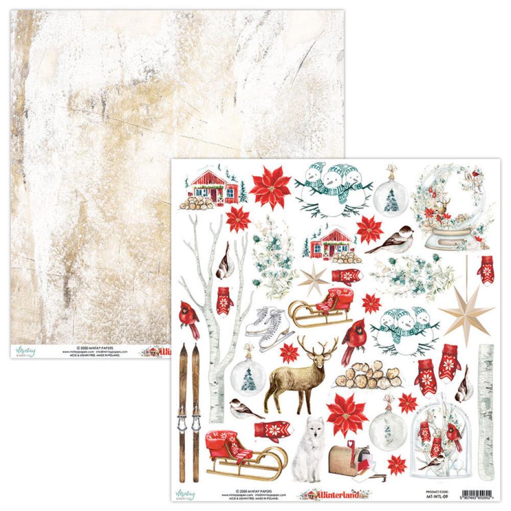 Mintay 12x12 Paper Sheet Winterland Elements #09_eingestellt