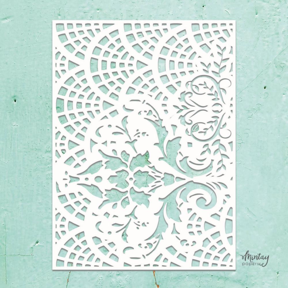 Mintay Kreativa 6x8 Stencil Lacey