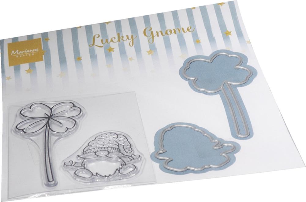 Marianne Design Stamp & Die Set Lucky Gnome #CS1127