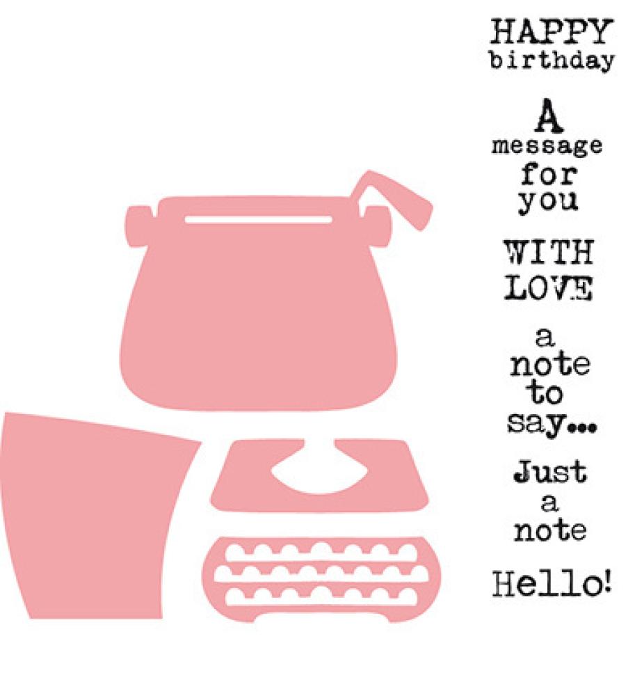 Marianne Design - Eline's typewriter