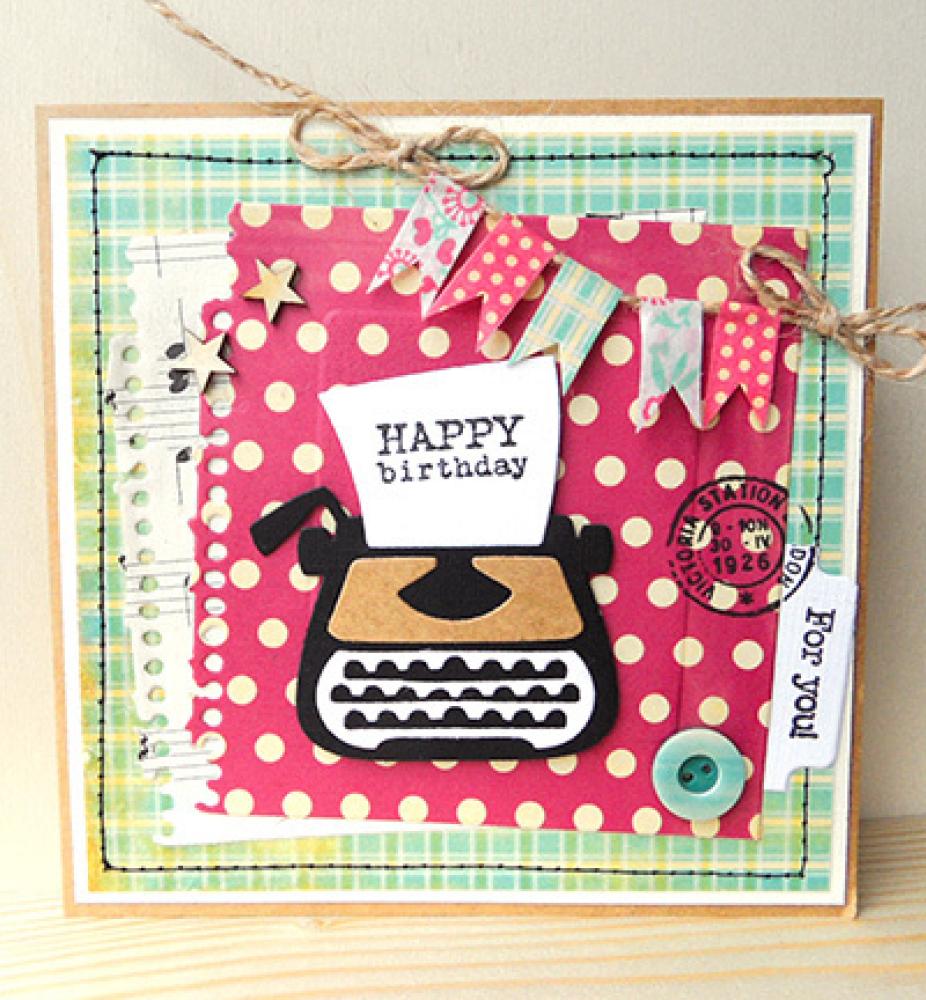 Marianne Design - Eline's typewriter