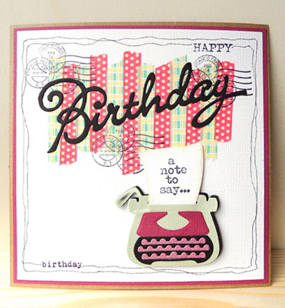 Marianne Design - Eline's typewriter
