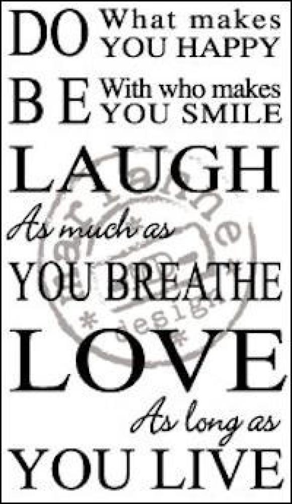 Marianne Design Clear Stamp Do what makes you happy #CS0903