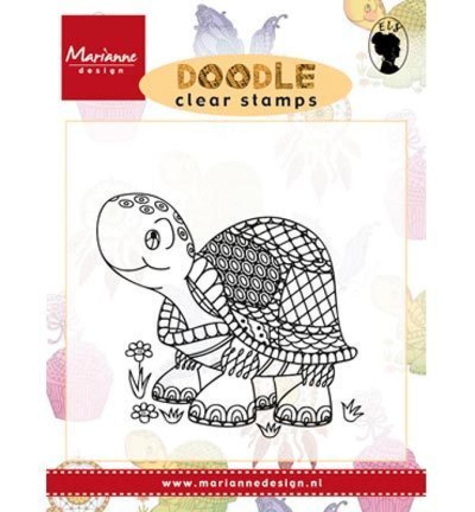 Marianne Design Clear Stamp Doodle Turtle (Schildkröte)