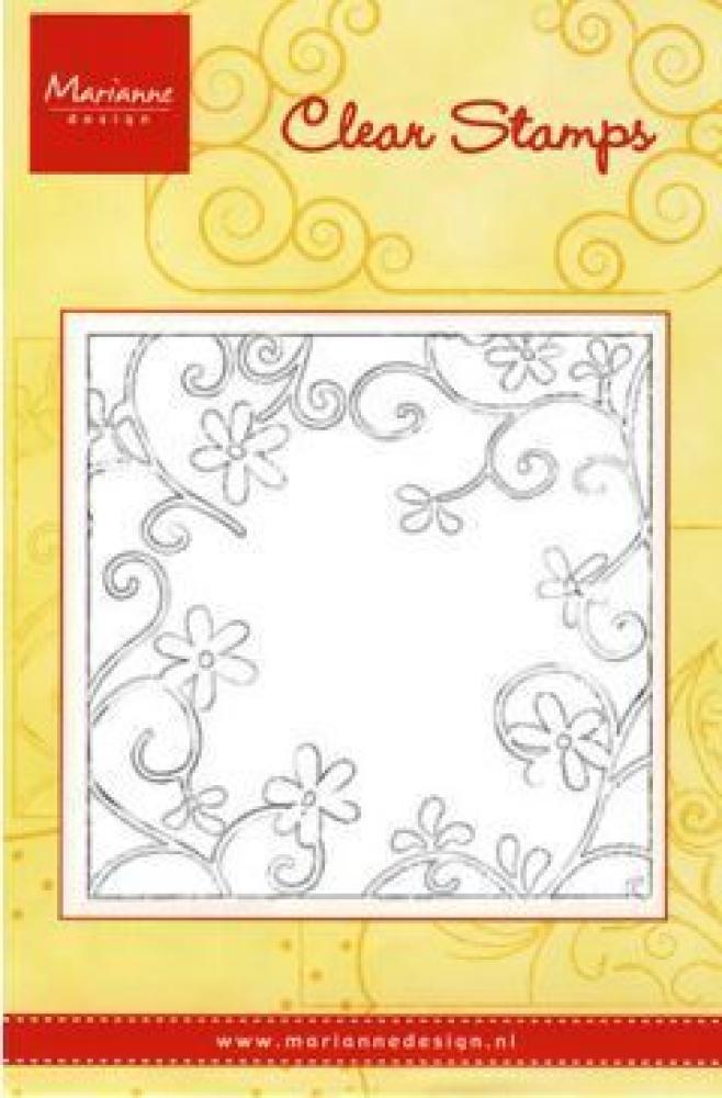 Marianne Design Clear Stamp Hintergrund Blumen # CS0843