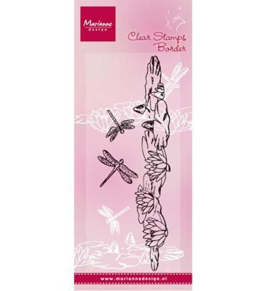 Marianne Design Clear Stamp Tiny's Border Wasserlilie