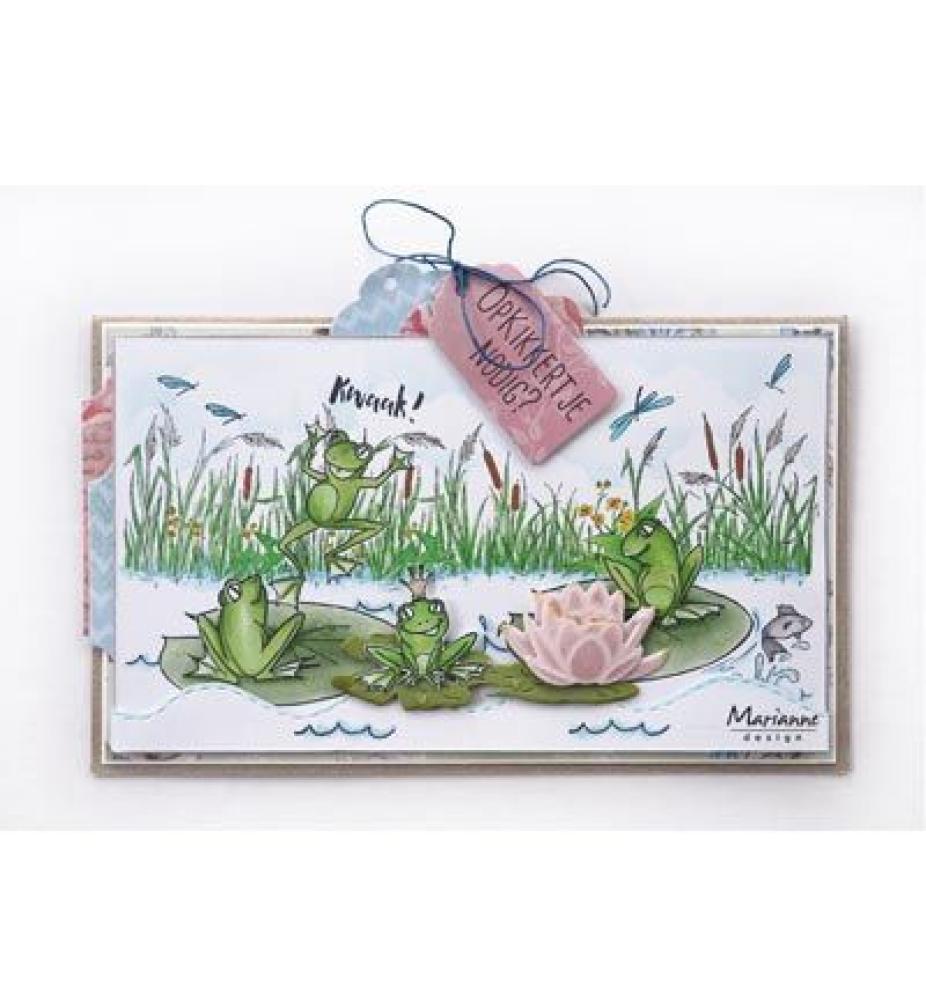 Marianne Design Clear Stamp Tiny's Border Wasserlilie