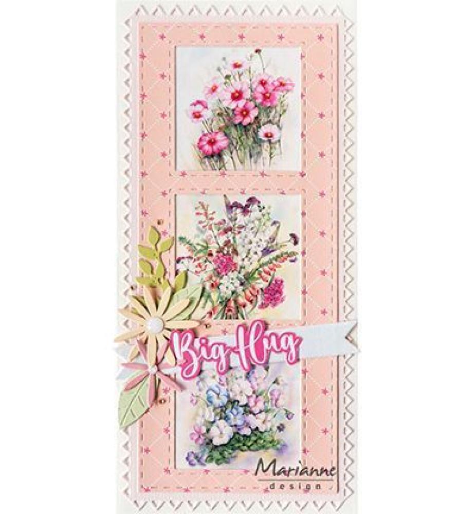 Marianne Design Craftables Slimline 3 Squares #CR1585