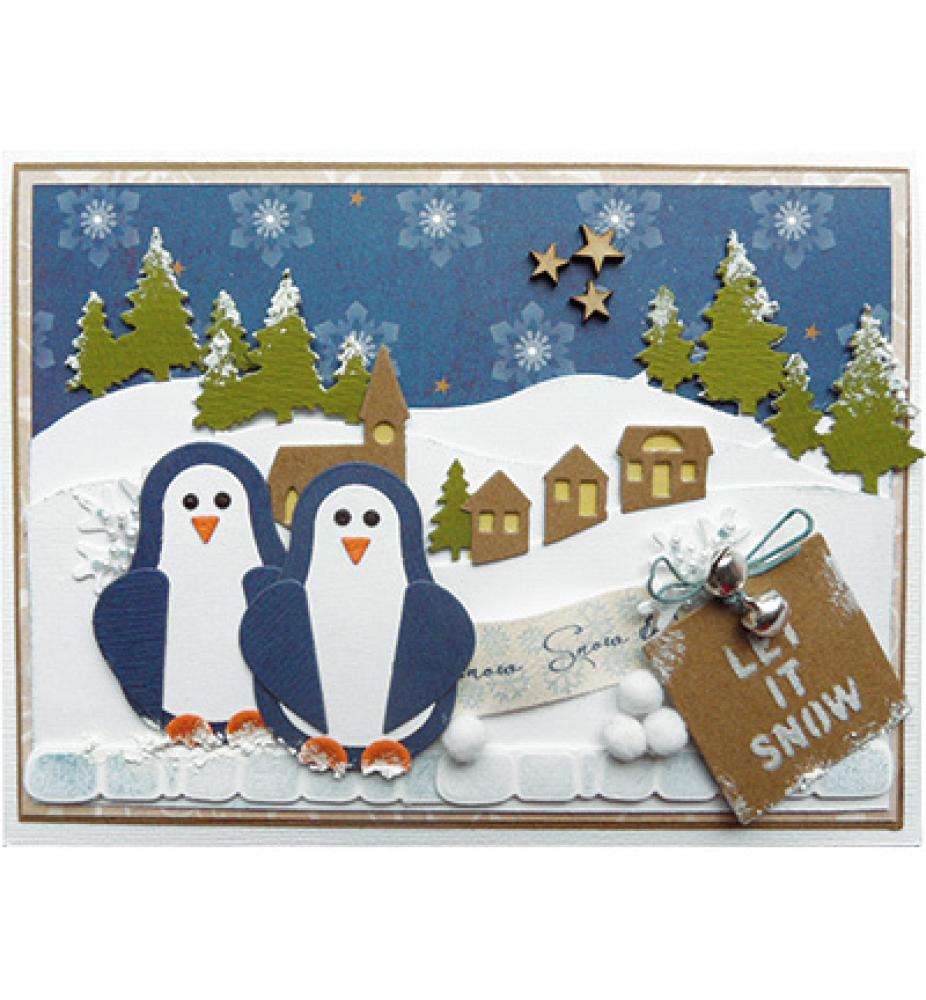 Marianne Design CreaTables Stanzschlablone Horizon Wintervillage