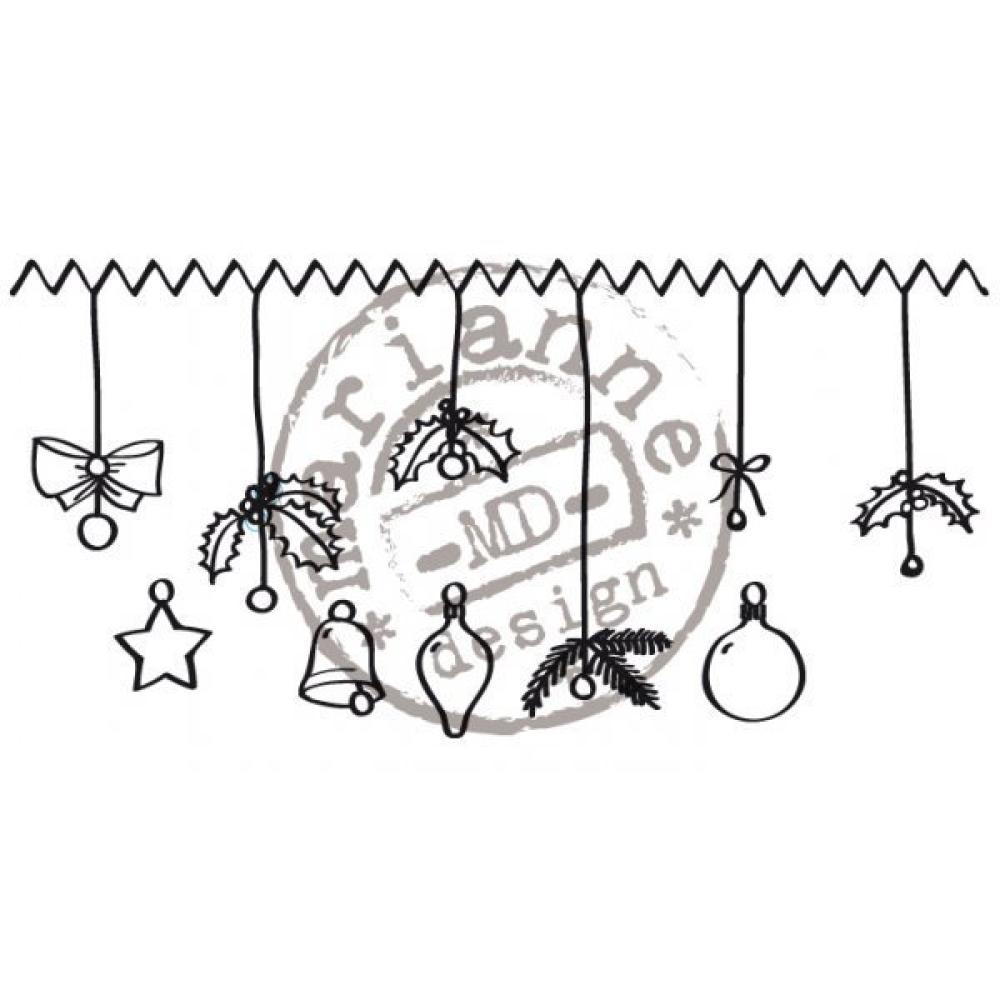 Marianne Design Quilling Clear Stamp Christmas Decorations FG2464