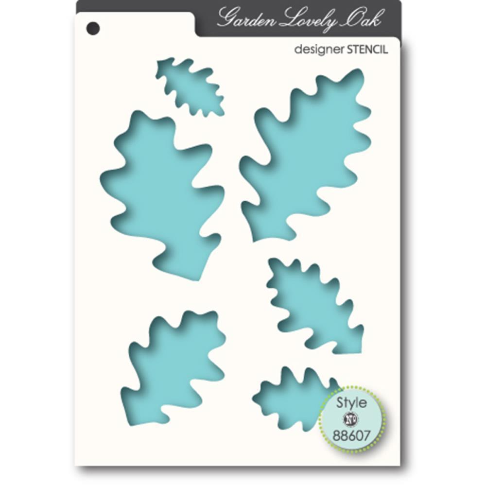 Memory Box Designer Stencil Garden Lovely Oak