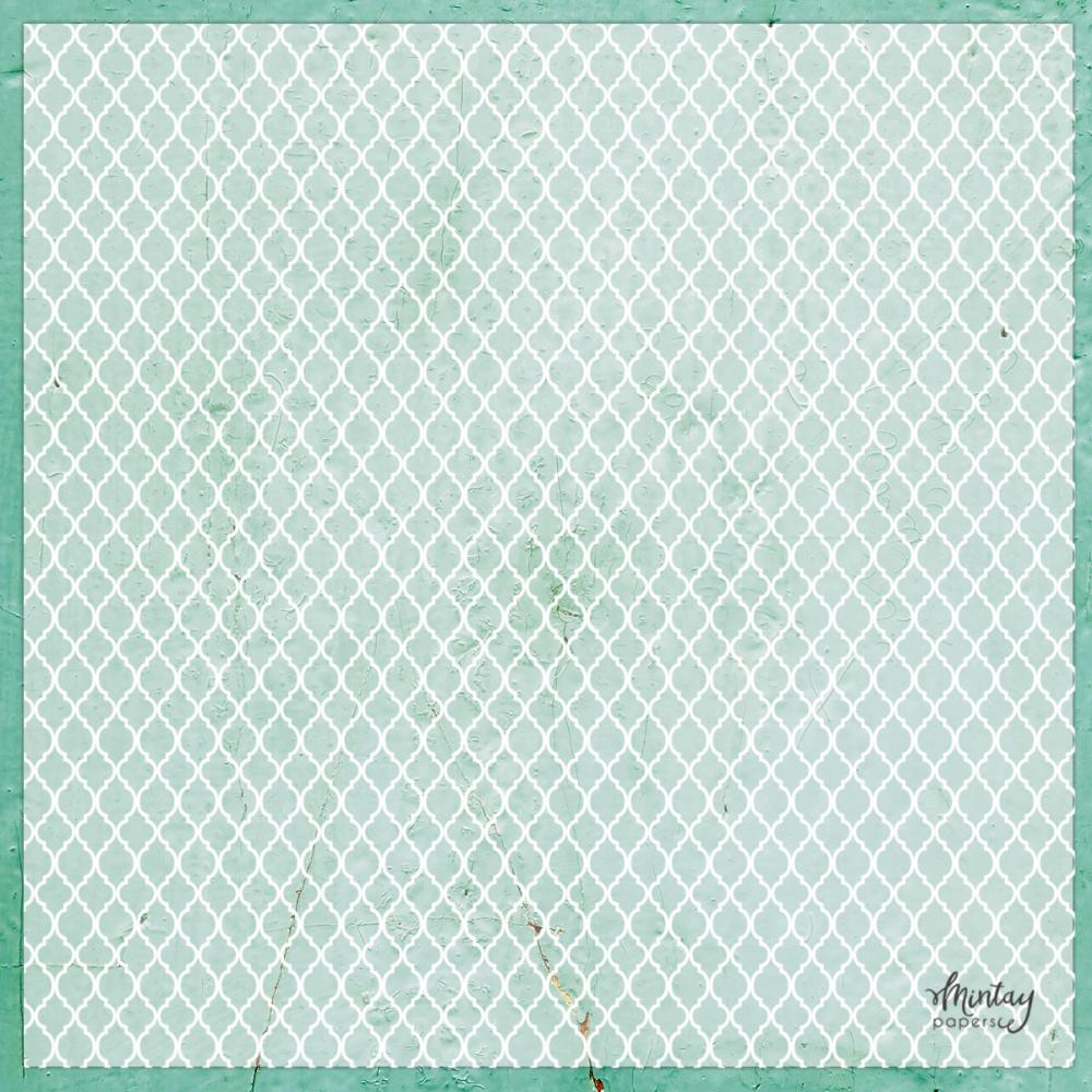 Mintay Papers 12x12 Decorative Vellum Moroccan Trellis #03
