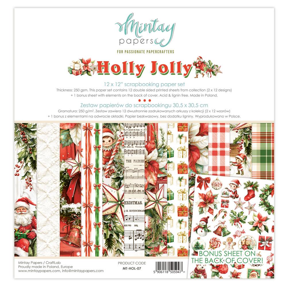 Mintay Papers Holly Jolly 12x12 Paper Pad