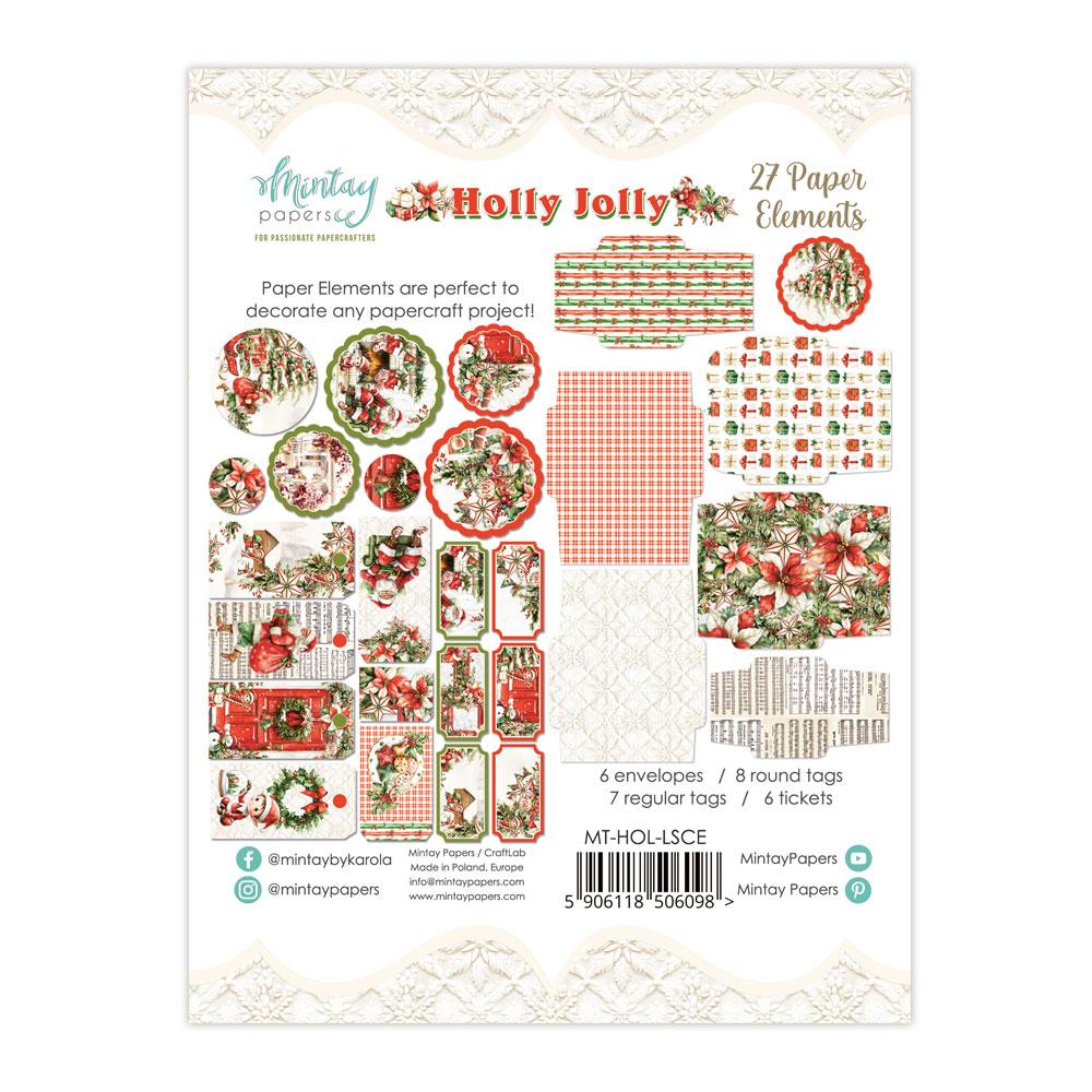 Mintay Papers Holly Jolly Paper Elements