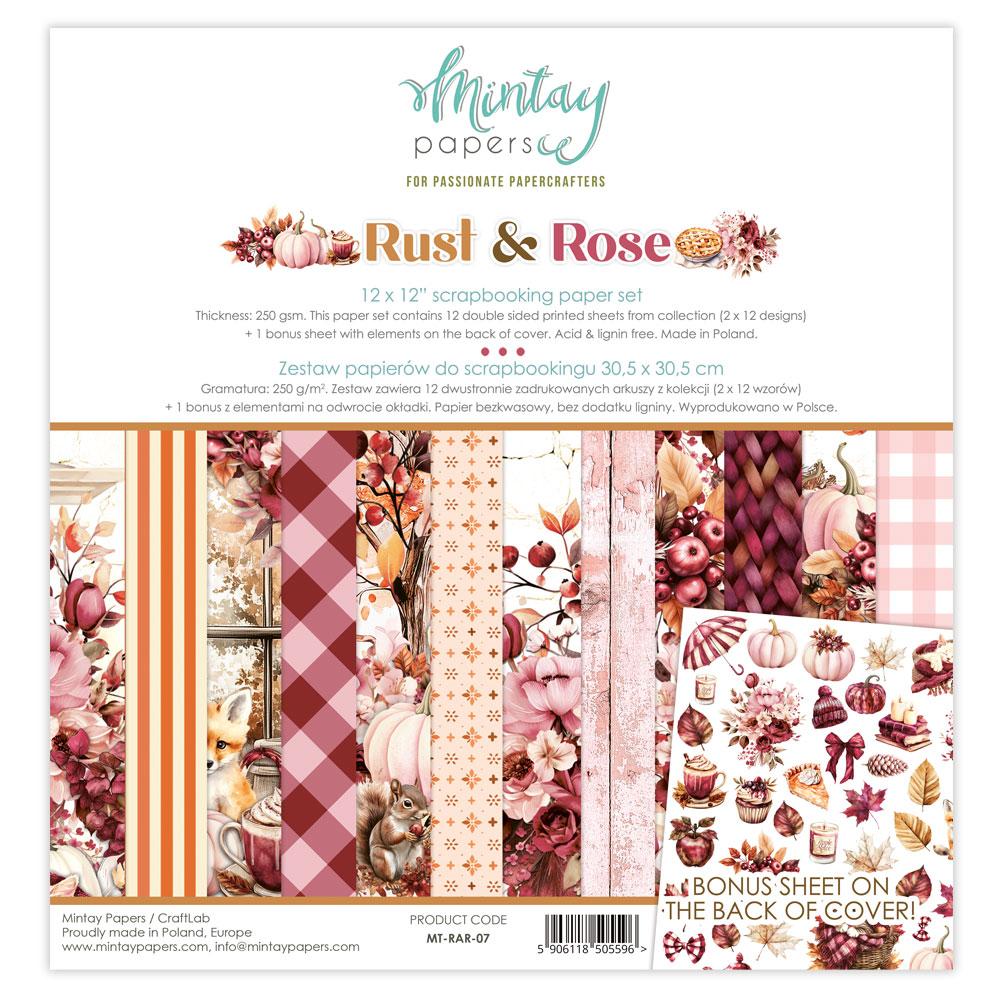 Mintay Papers Rust & Rose 12x12 Paper Pad