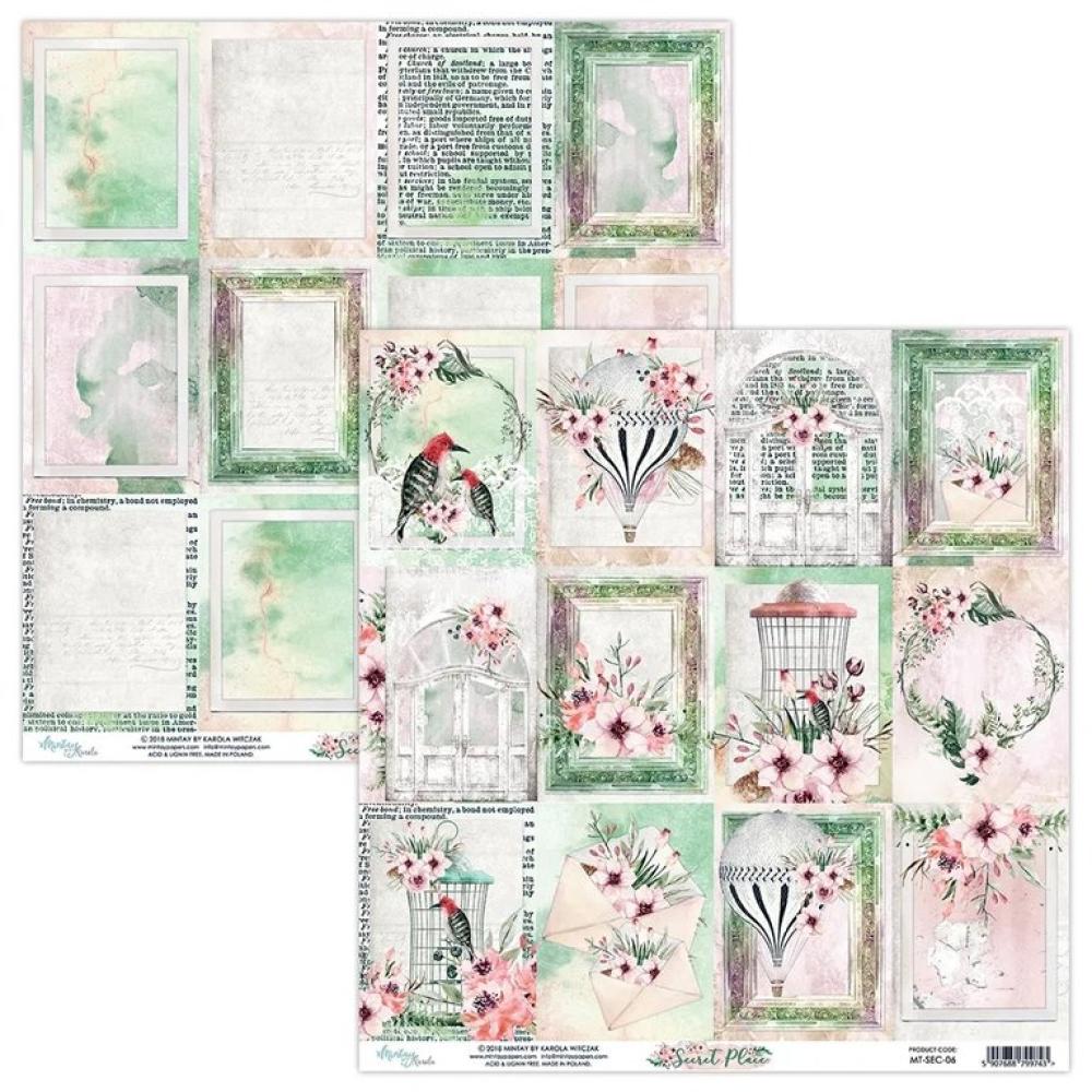 SET Mintay 12x12 Paper Sheet Secret Place Cards #06