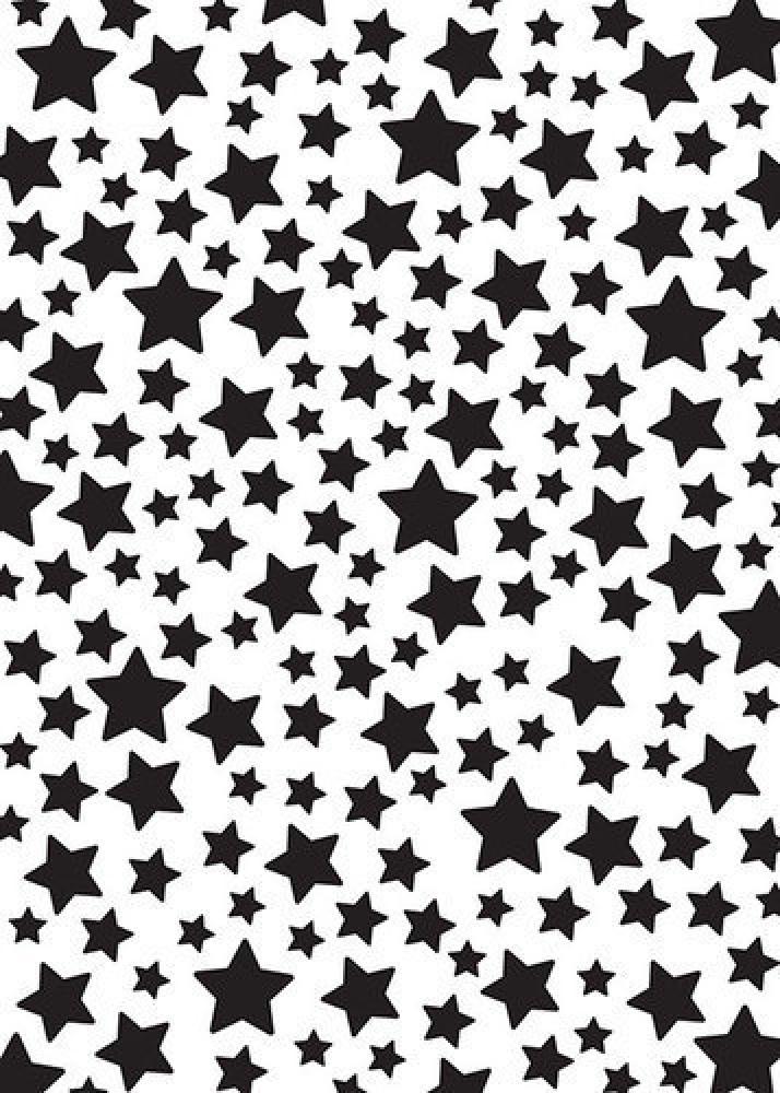 Mixed media Plastic Stencil A5 Size Stars