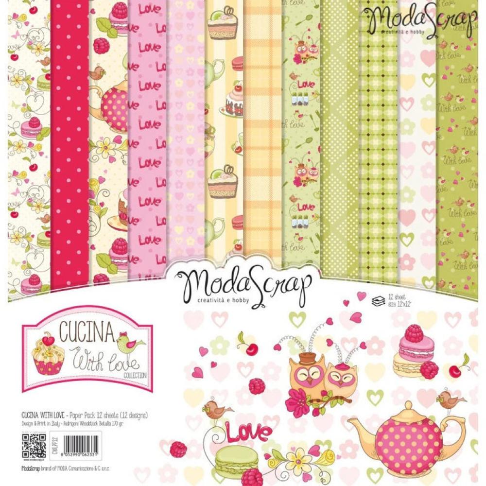 ModaScrap 12x12 Paper Pack Cucina With Love