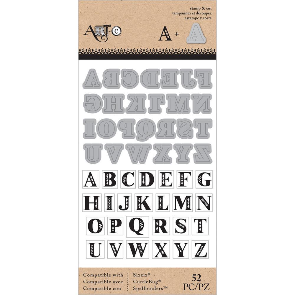Momenta Stamp & Die Set Small UC Serif Alpha