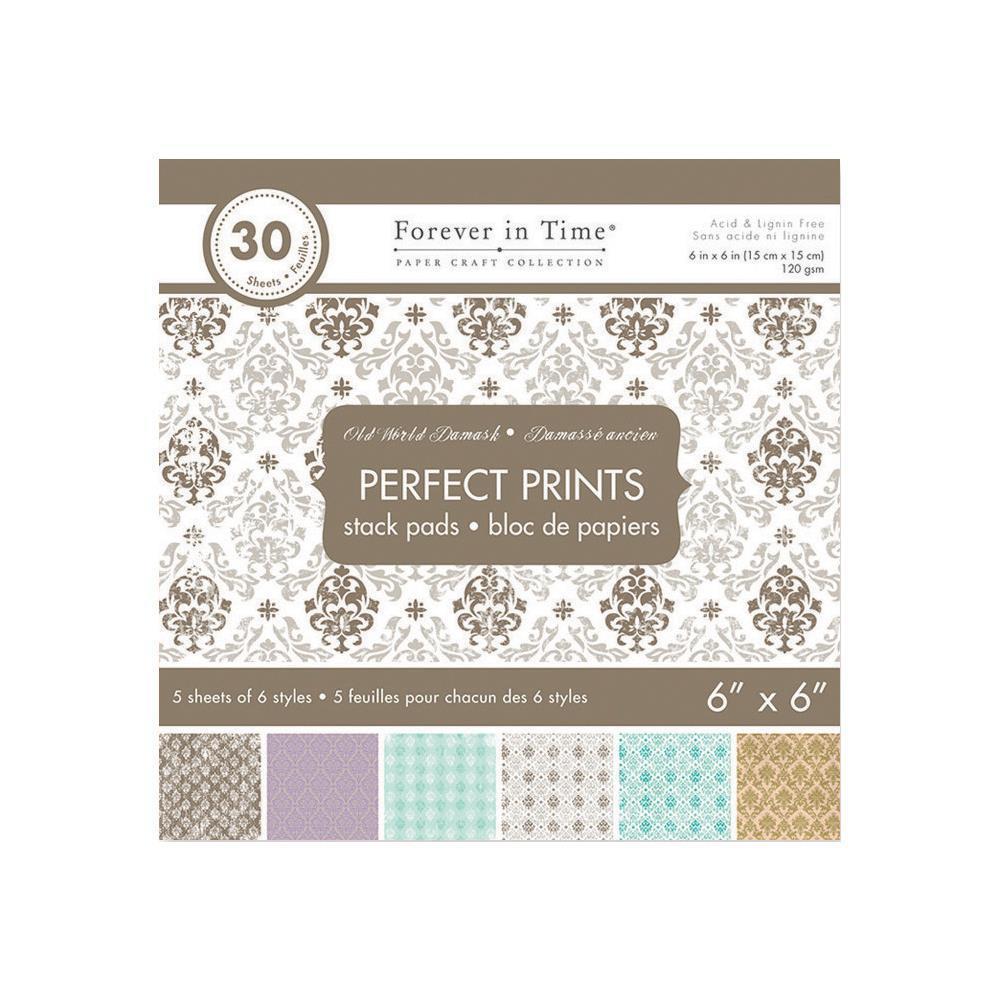 MultiCraft Paper Pad 6X6 Old World Damask