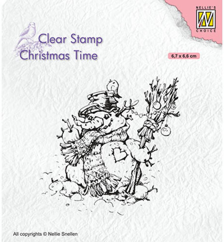 NS Clear Stamp Christmas Snowman #CT034