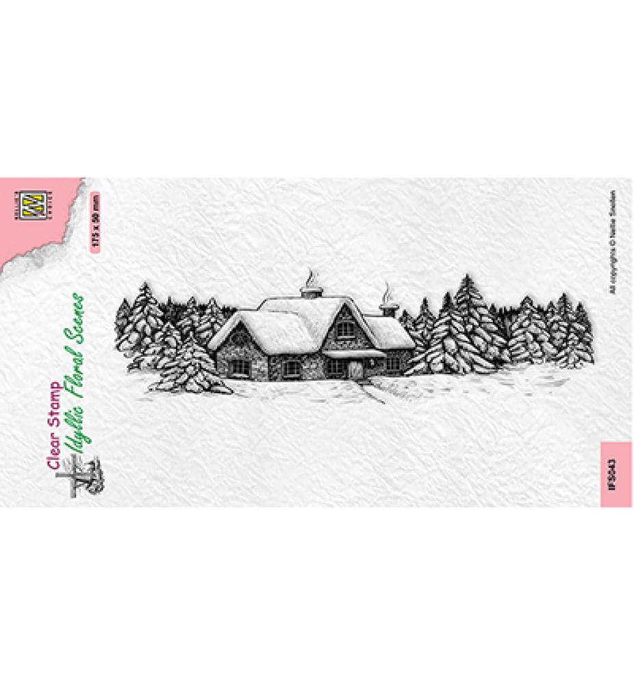 Nellie Snellen Clear Stamps Slim Line Snow House #IFS043