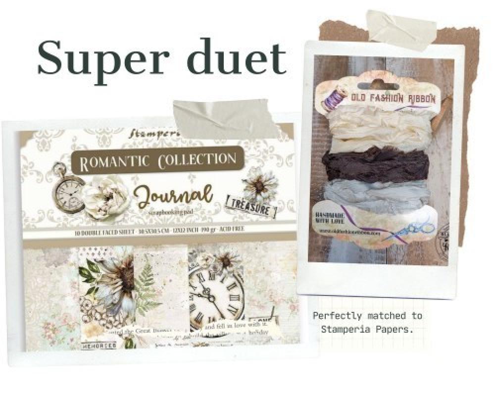 Old Fashion Ribbons 3er Set Stamperia Romantic Journal