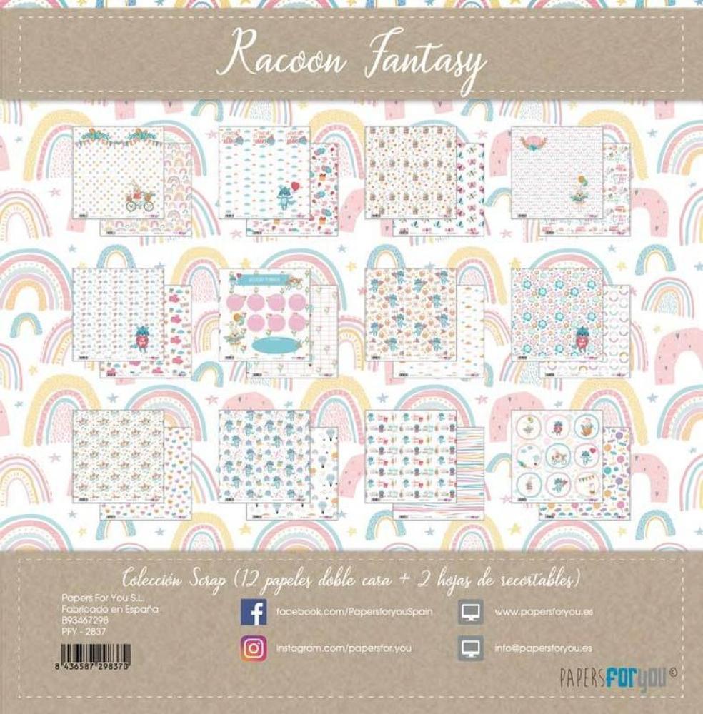 Papers For You 12x12 Paper Pad Racoon Fantasy #2837