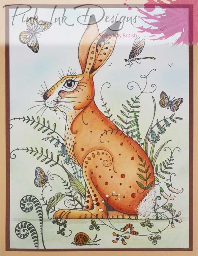 Pink Ink Designs Clear Stamp Set Meadow Hare