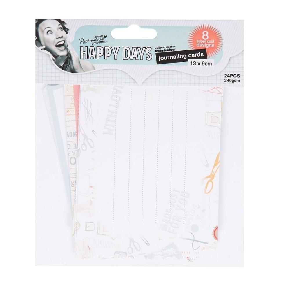 Papermania Journaling Cards (24pcs) - Happy Days