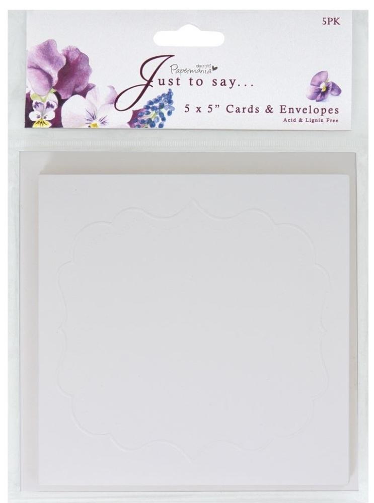 Papermania 5x5" Frame Embossed - Just for you