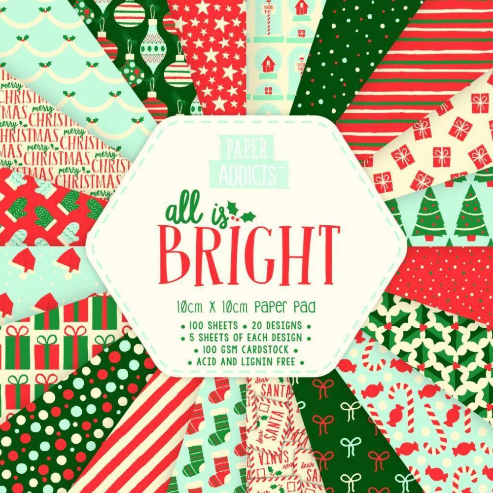 Paper Addicts 10x10cm Paper Pad All Is Bright #033