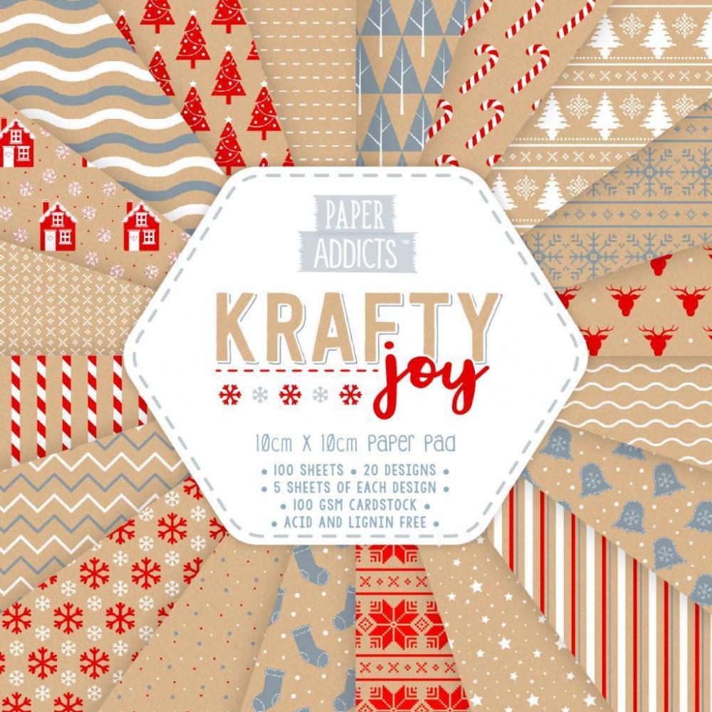 Paper Addicts 10x10cm Paper Pad Krafty Joy #030