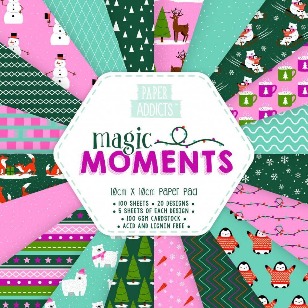 Paper Addicts 10x10cm Paper Pad Magic Moments #024