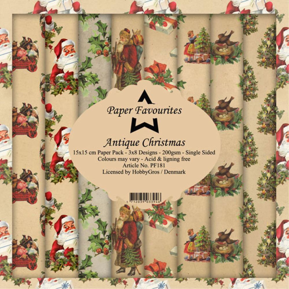 Paper Favourites 6x6 Paper Pack Antique Christmas #181
