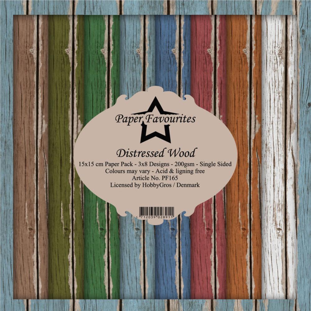 Paper Favourites 6x6 Paper Pack Distressed Wood #165