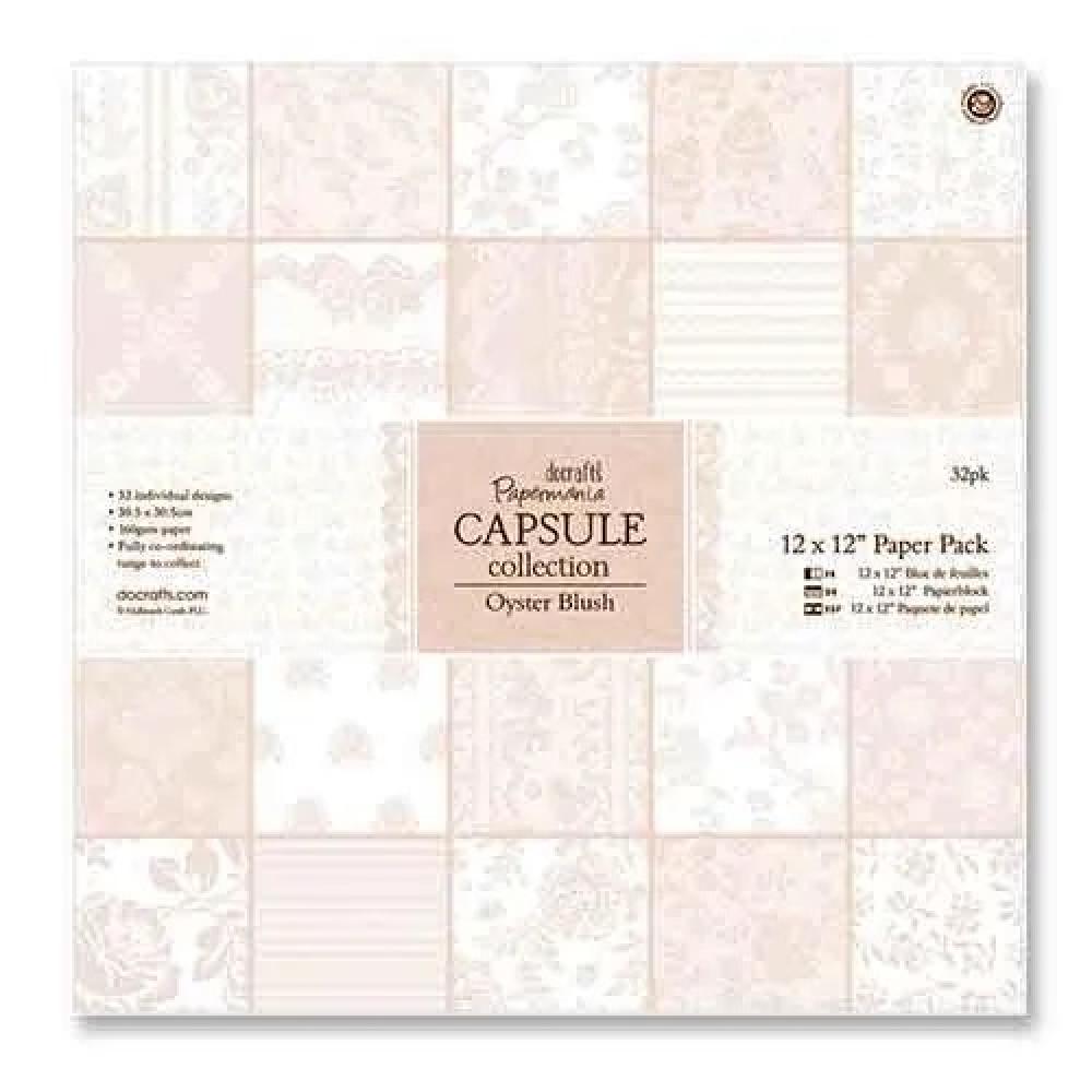 Papermania Capsule Oyster Blush 12x12 Paper Pad