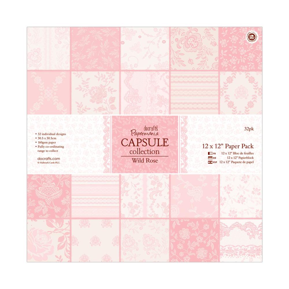 Papermania Capsule Wild Rose 12x12 Paper Pad