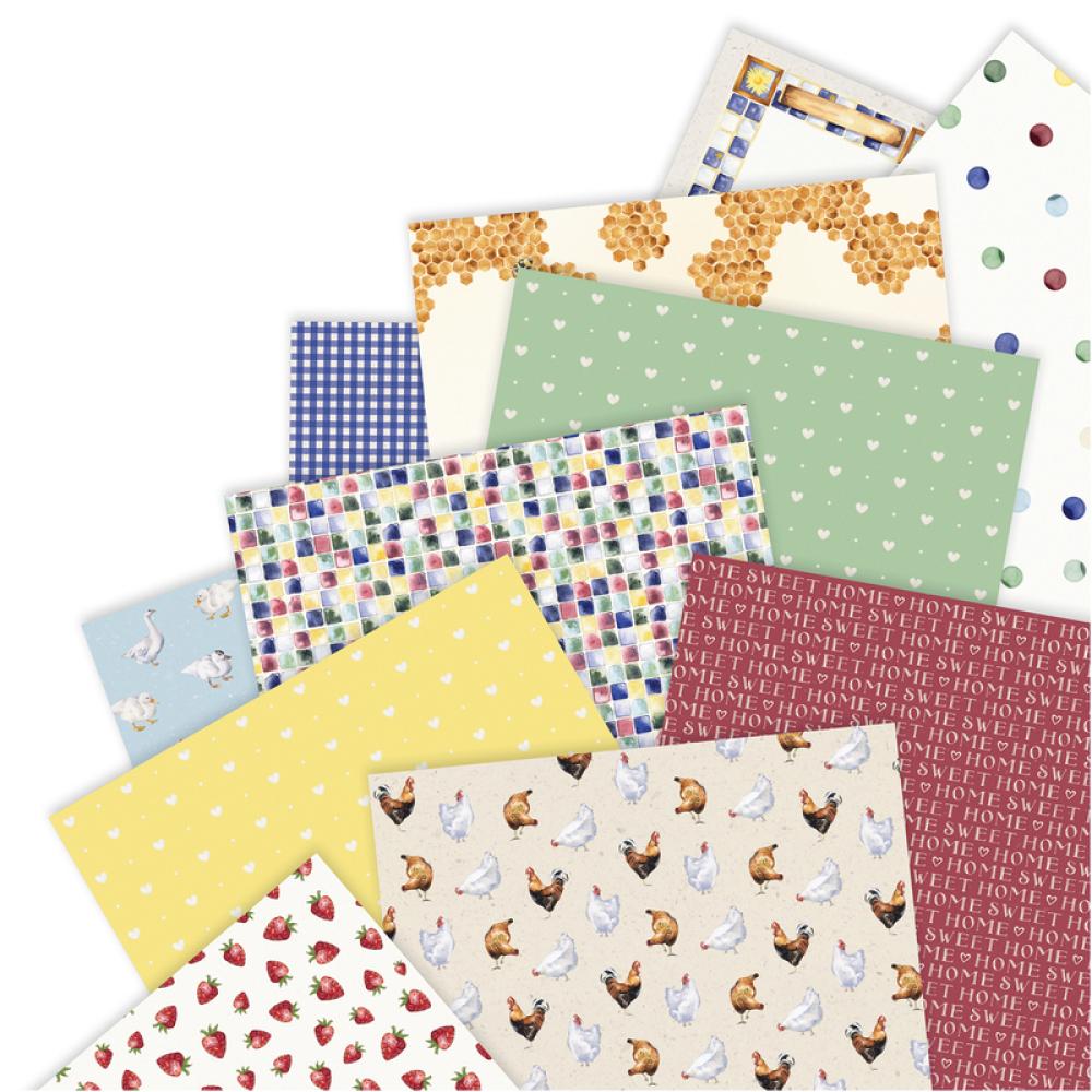 Papermania A5 Paper Pack Linen (24pk) Country Life