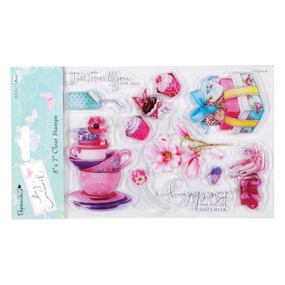 Papermania  Clear Stamps Teacups