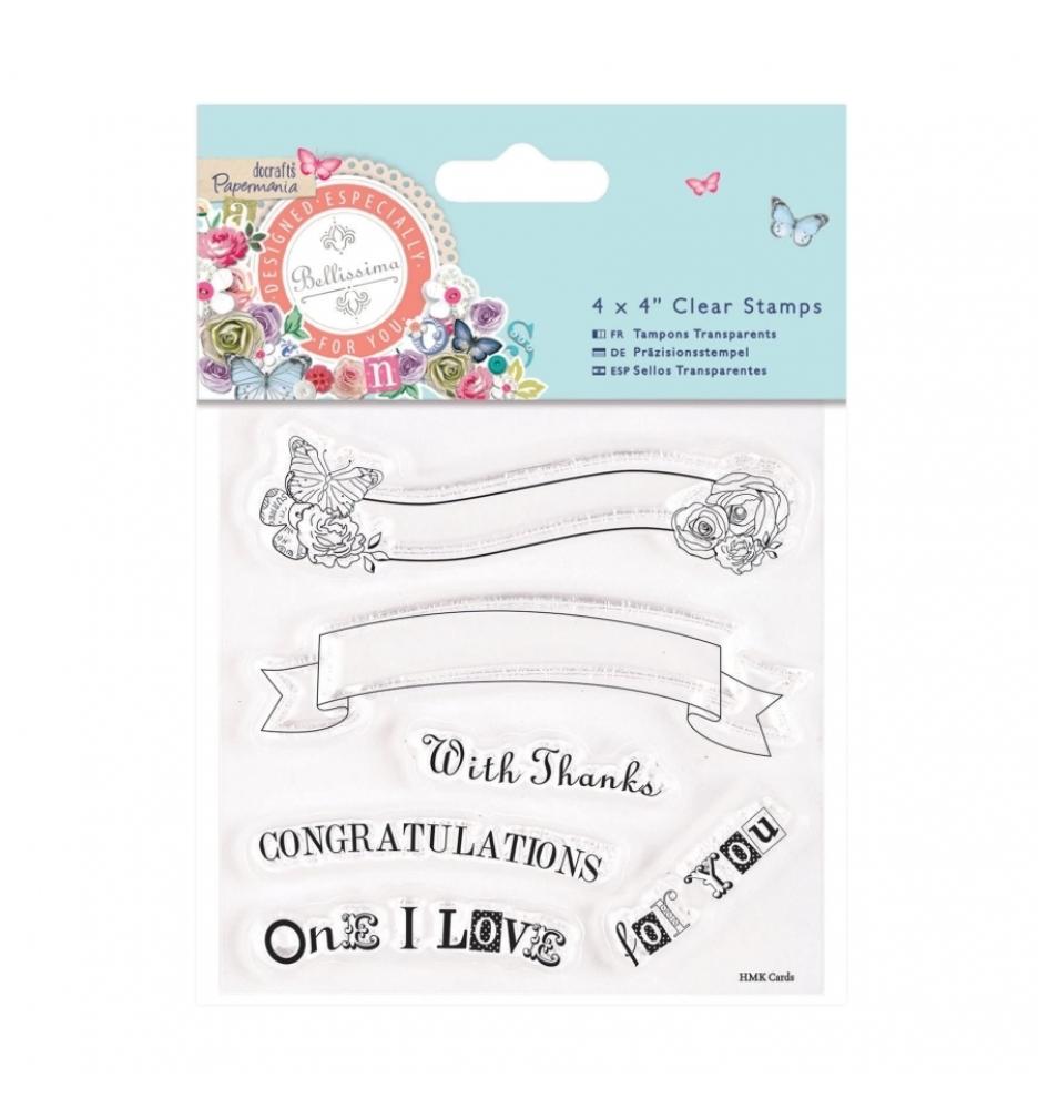 Papermania Clear Stamps Text Banners