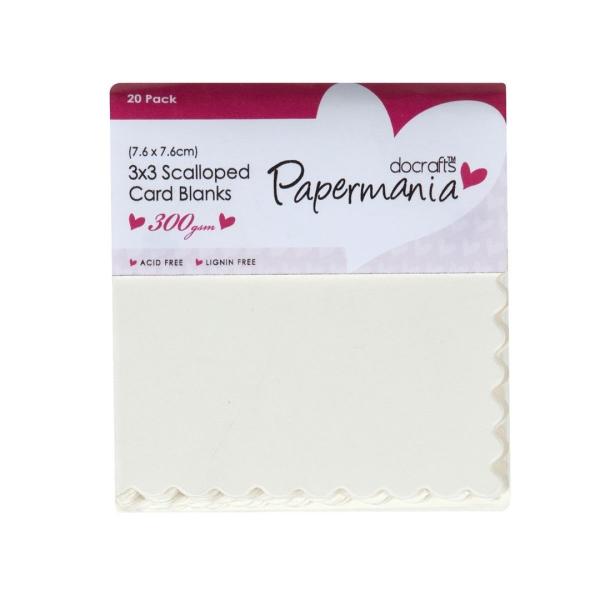 Papermania Minicards & Envelopes Scallop Creme #151005