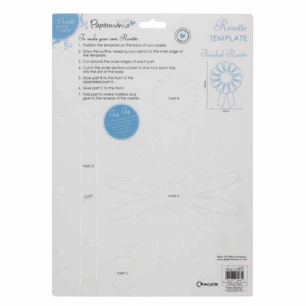 Papermania Rosette Template